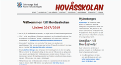 Desktop Screenshot of hovasskolan.se