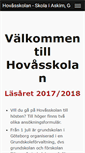 Mobile Screenshot of hovasskolan.se